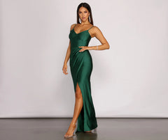 Nicki Formal Wrap Sleeveless Dress