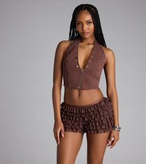 PLACEHOLDER - So Fab Ruffled Lace Hot Shorts