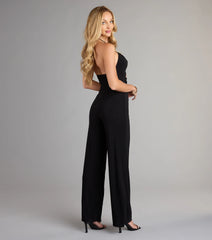 Sleek And Sultry Halter Jumpsuit