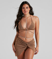 Sparkling Intrigue Rhinestone Body Chain