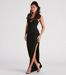 Alexandria Formal Crepe Long Dress