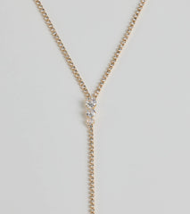 Upscale Moments Cubic Zirconia Accent Choker Necklace