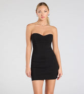 Daring And Divine Strapless Bodycon Mini Dress