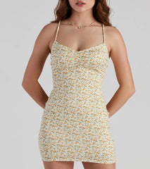 Cutest Look Floral Mini Dress