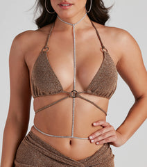 Sparkling Intrigue Rhinestone Body Chain