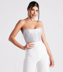 Sparkly Hype Glitter Tube Bodysuit