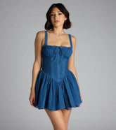 Corset Cutie Denim Mini Dress