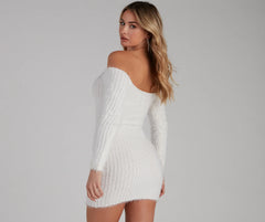 Best Of Both Worlds Eyelash Knit Dress