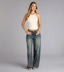 Keep It Simple Halter Crop Top