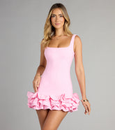 Sweet Talk Ruffled Bodycon Mini Dress