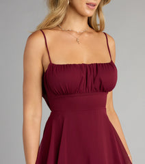 Evening Soirée Chiffon Maxi Dress