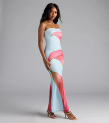 Beauty So Bold Floral Mesh Maxi Dress