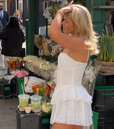 Pretty Days Ahead Ruffle Eyelet Skater Dress