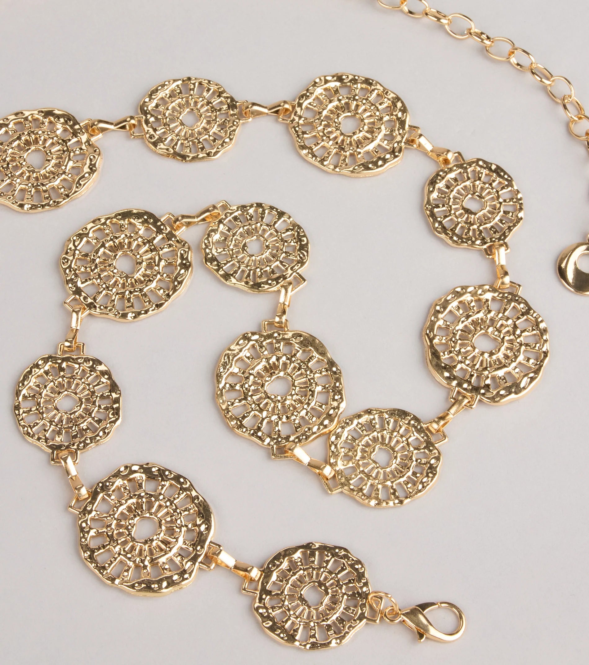 Linked in Shine Disc Chain Belt