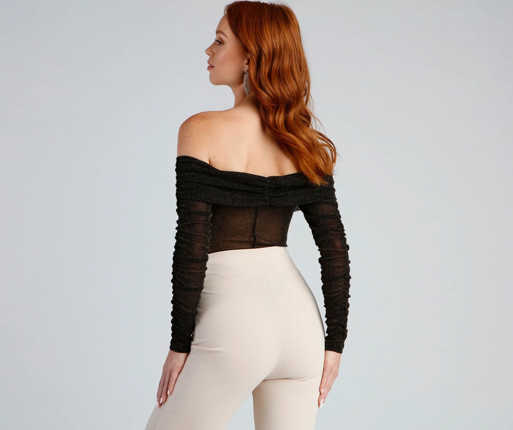 Keeping Knit Glam Glitter Bodysuit