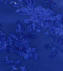 Sharen Lace-Up A-Line Sequin Ball Gown