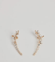 Glam Shine Rhinestone Two-Pack Ear Crawler Set