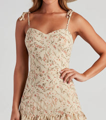 Swept Away Floral Ruffled Maxi Dress