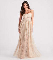 Amanda Glitter Corset Ball Gown