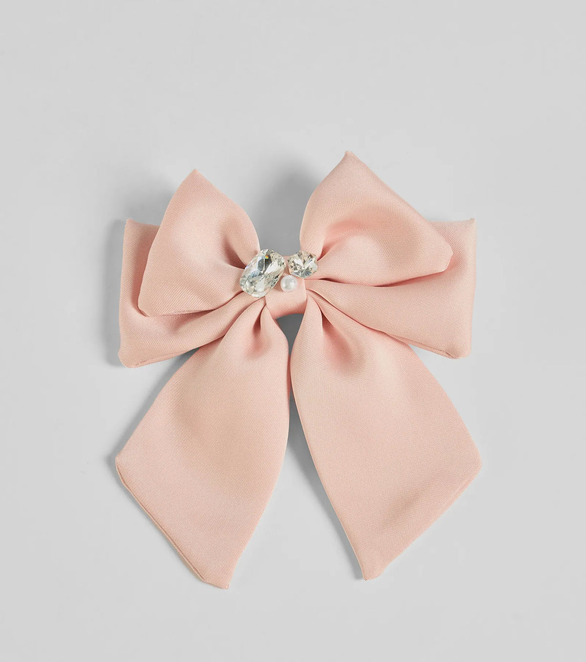 Adorable Glitz Rhinestone Hair Bow Clip