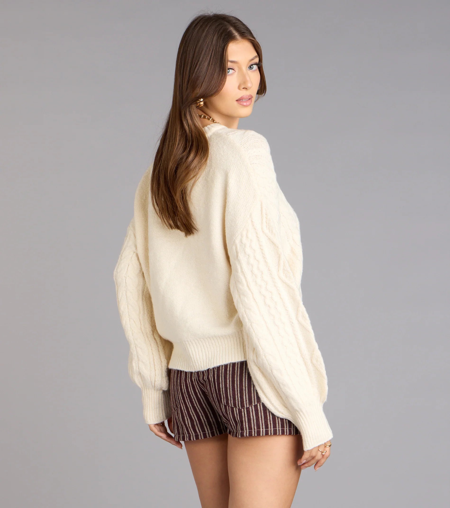 Snuggle Season Cable Knit Sweater
