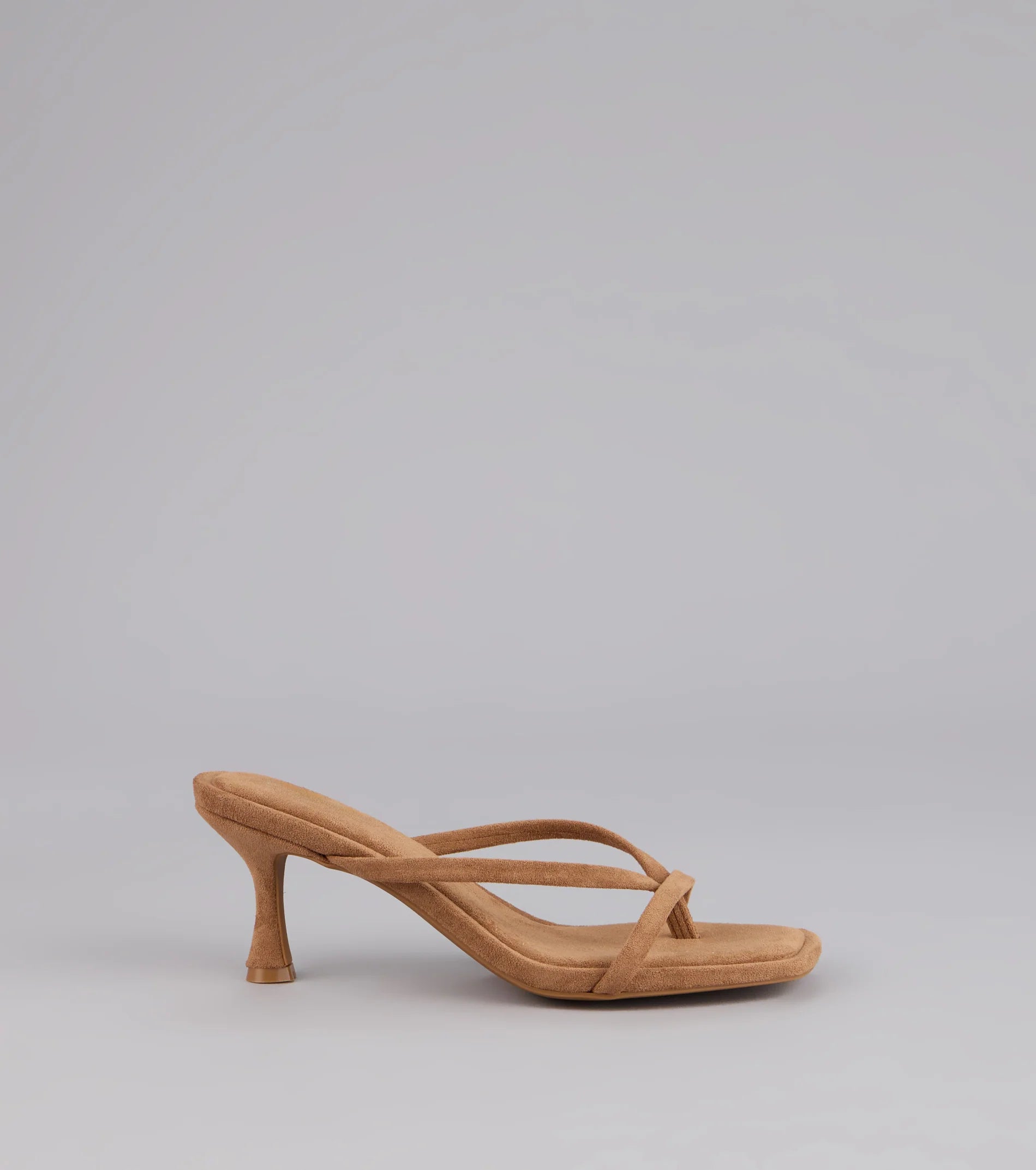 Minimal Mood Faux Suede Kitten Heels