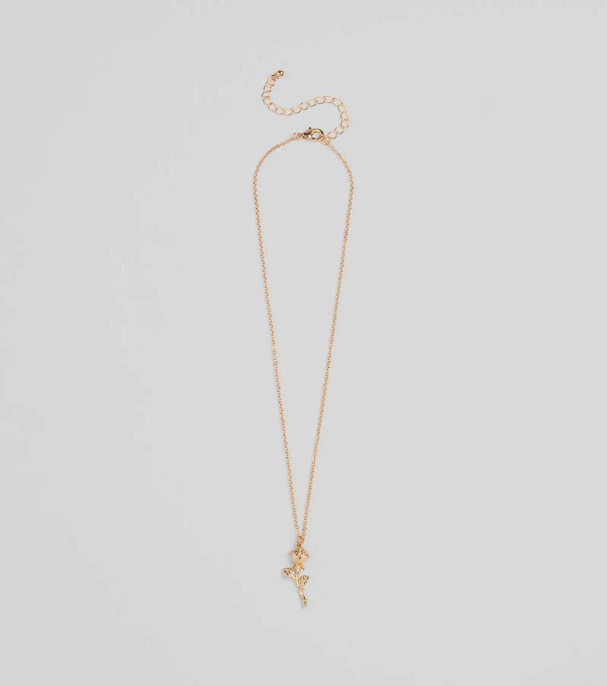 Divine Enchantment Rose Charm Necklace