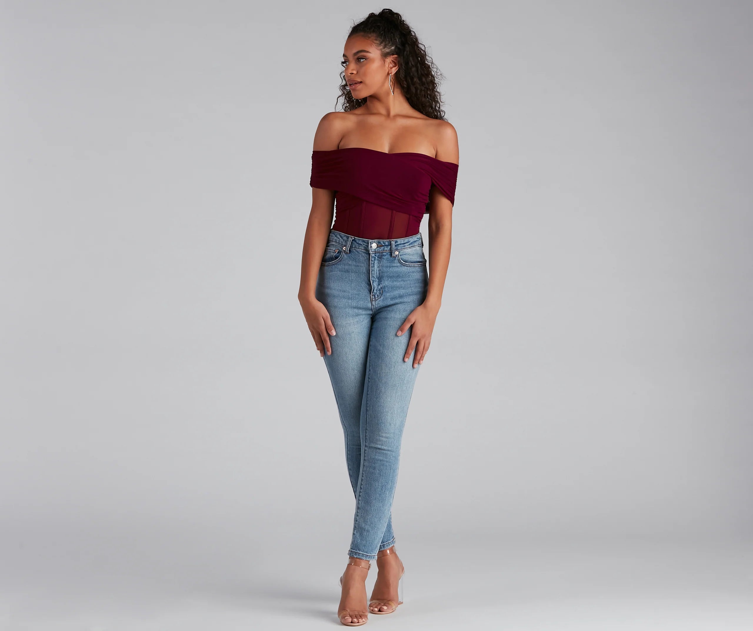 New Crush Mesh Cross Bustier