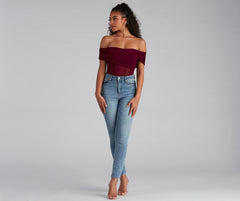 New Crush Mesh Cross Bustier