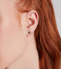 Chic Shine Rhinestone Stud And Duster Earrings Set