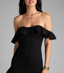 Definition Of Cute Off-The-Shoulder Mini Dress
