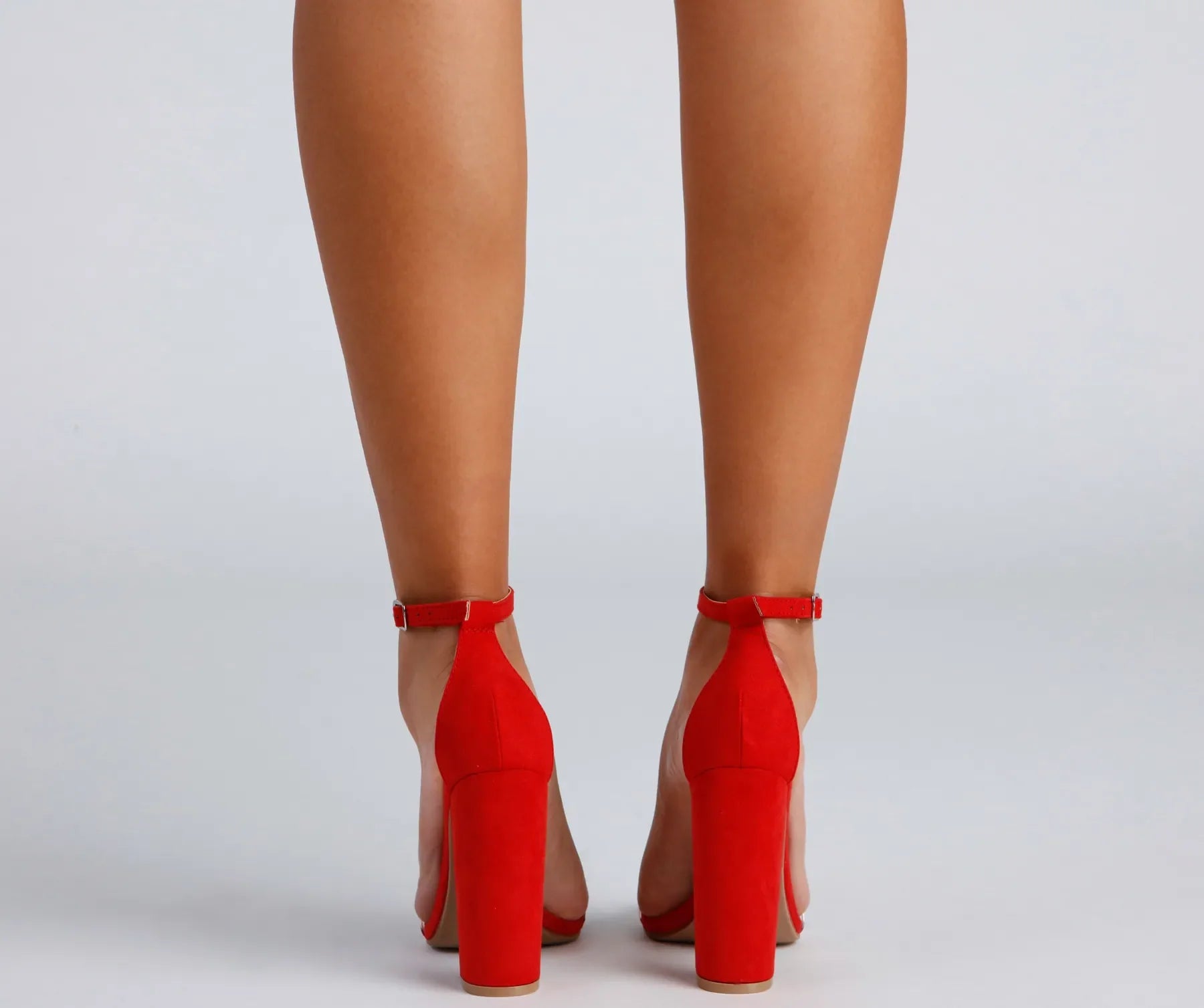 Clear The Way PVC Block Heels