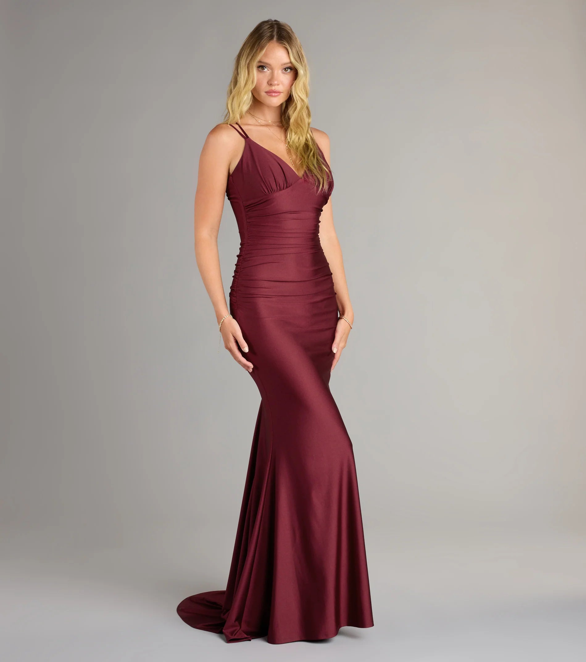 Amelia Lace-Up Mermaid Formal Dress