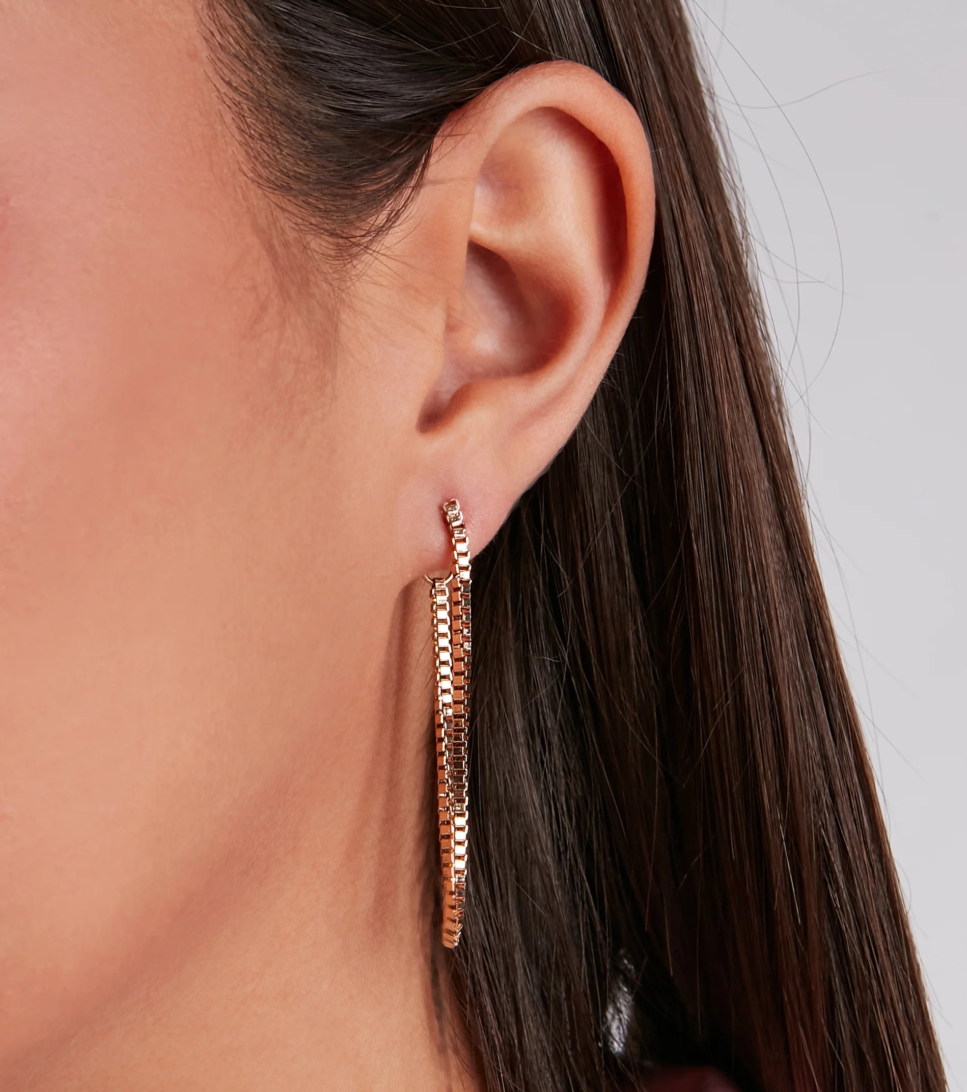 Chain To Chain Three Earrings Set