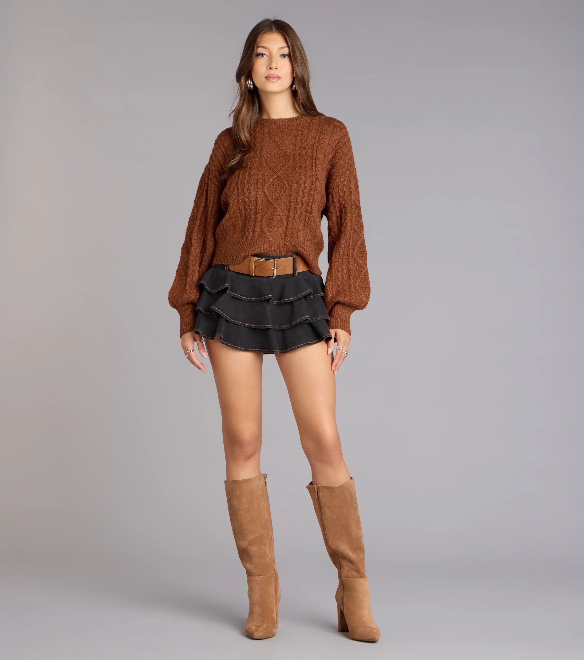 Snuggle Season Cable Knit Sweater