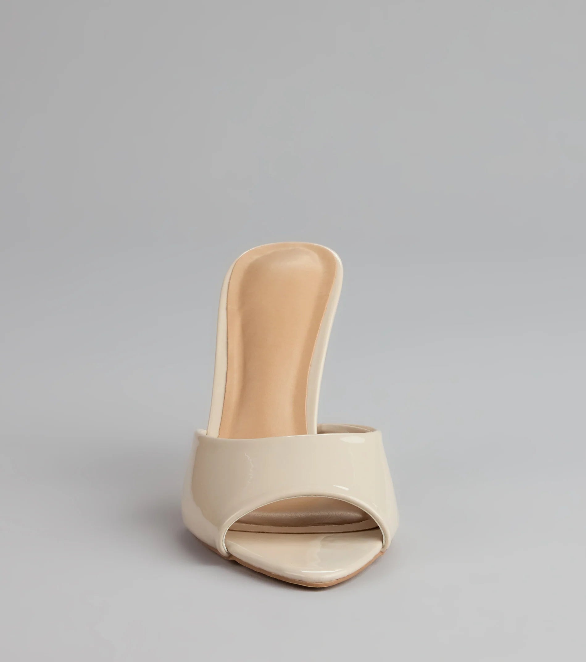 Gloss Point Patent Stiletto Mules