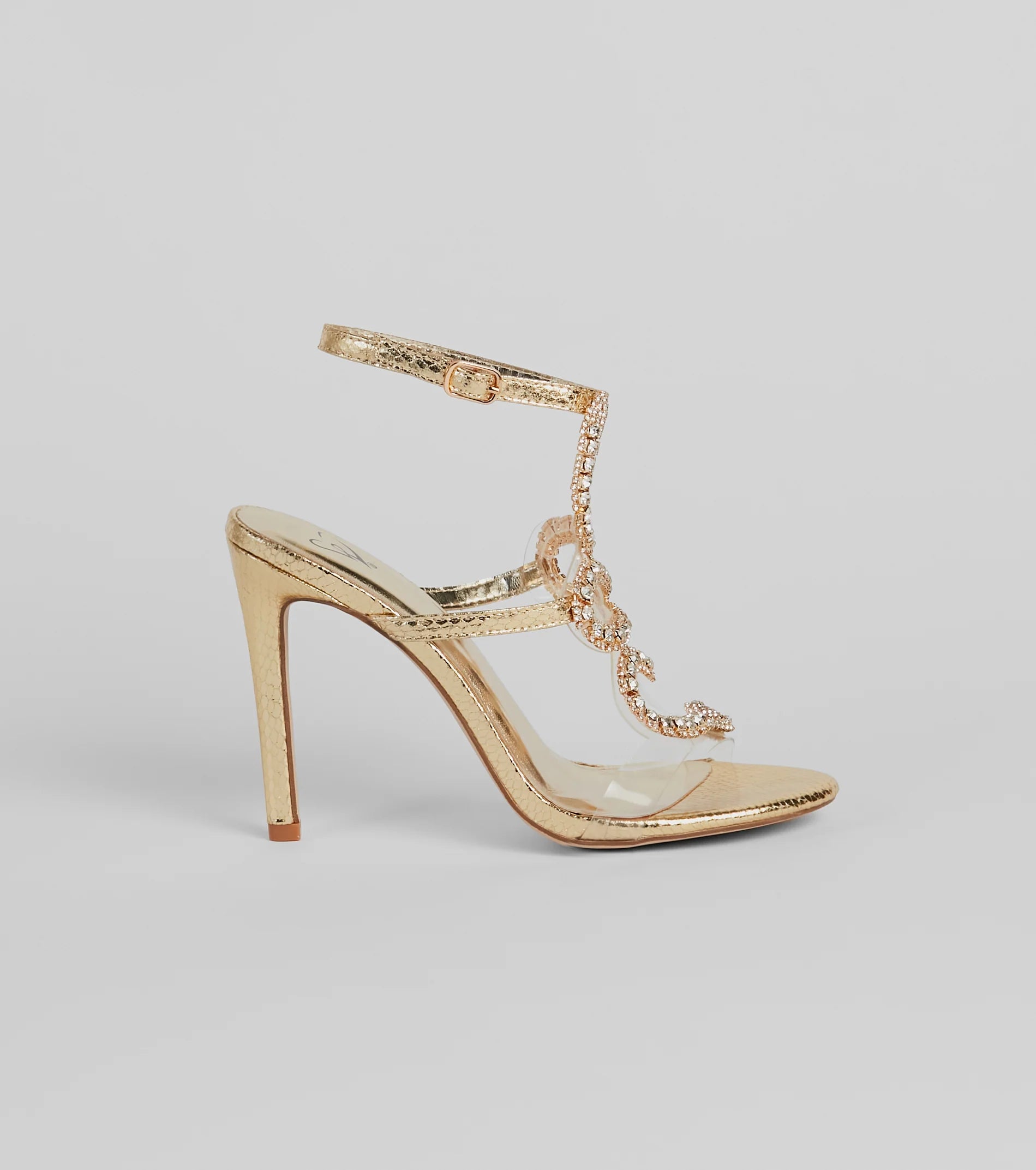 Slay Every Step Jeweled Snake Stiletto Heels