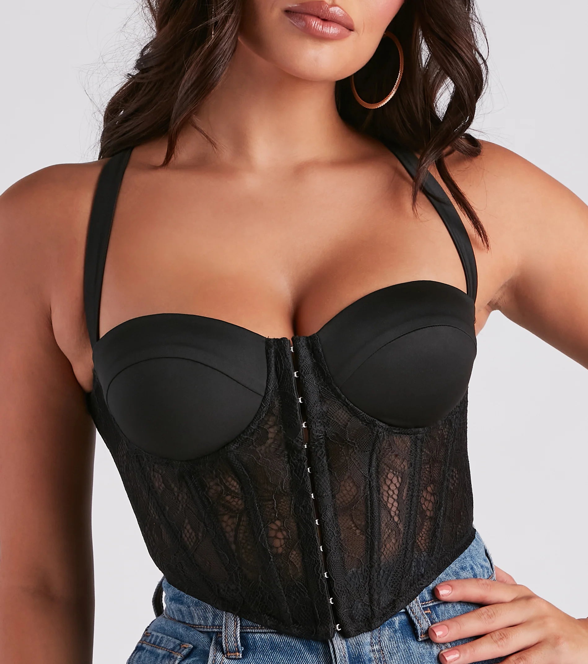 Lace Take Note Sweetheart Corset