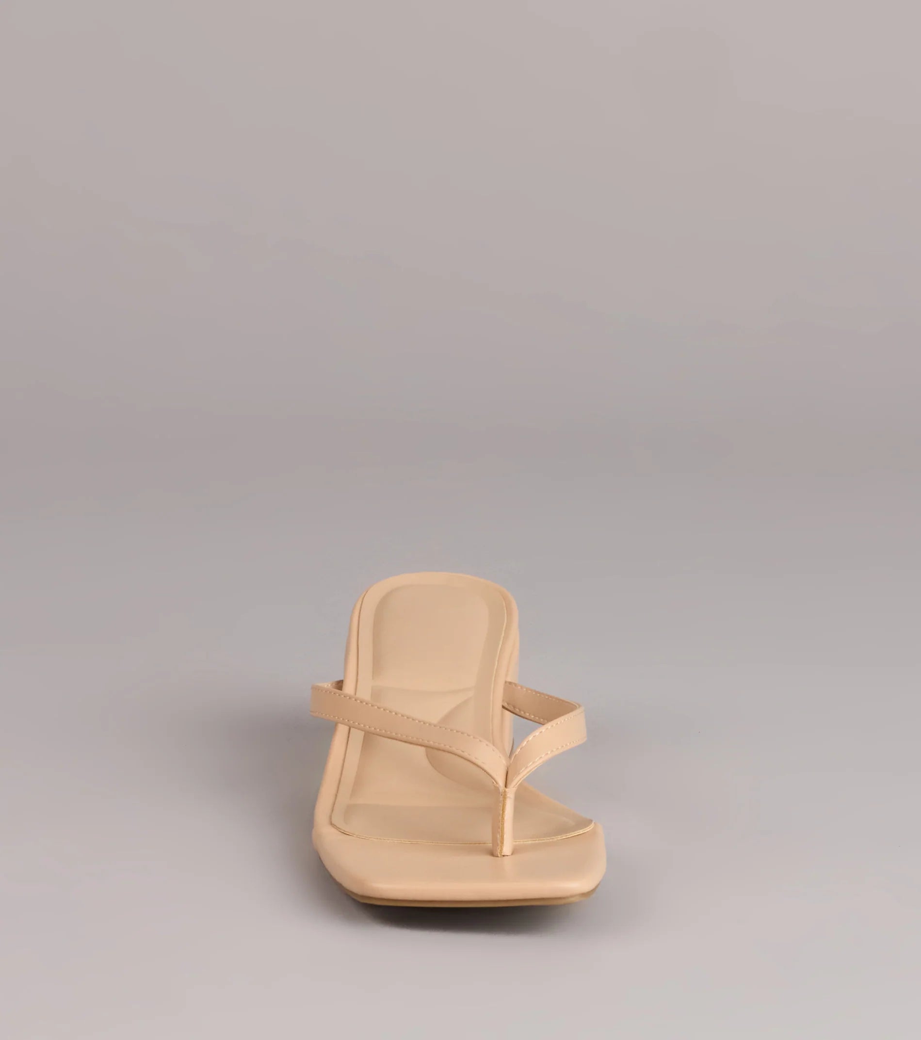 Easy Chic Thong Block Heels