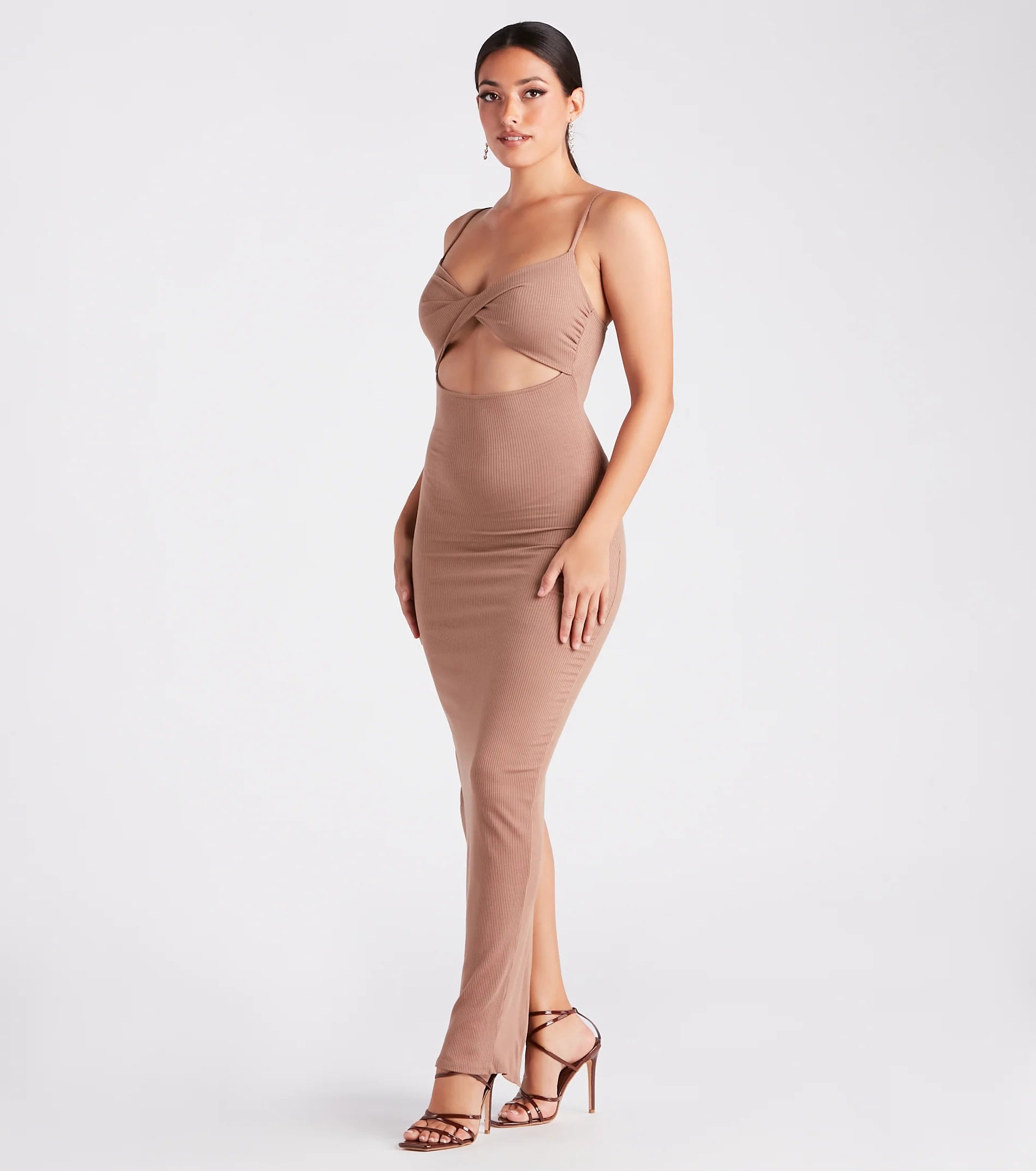 Casual Sultry Vibes Cutout Maxi Dress