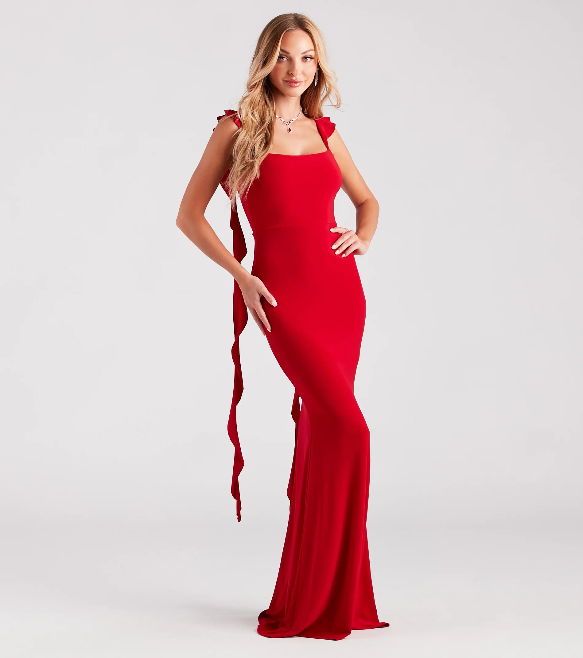 Barbara Formal Ruffle Mermaid Dress