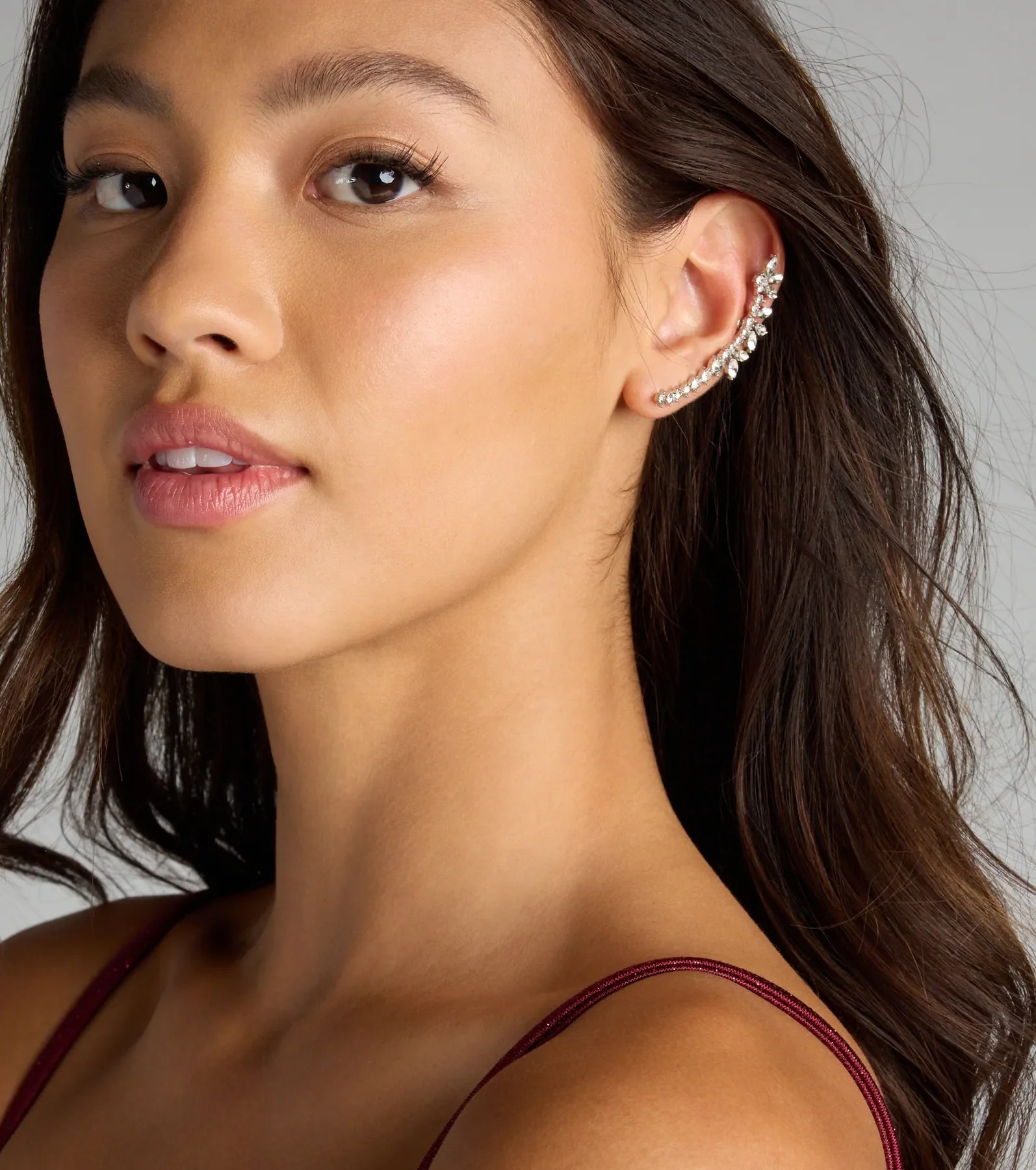 Glam Shine Rhinestone Two-Pack Ear Crawler Set