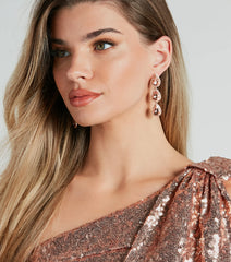 Glitzy Sparkle Gemstone Duster Earrings