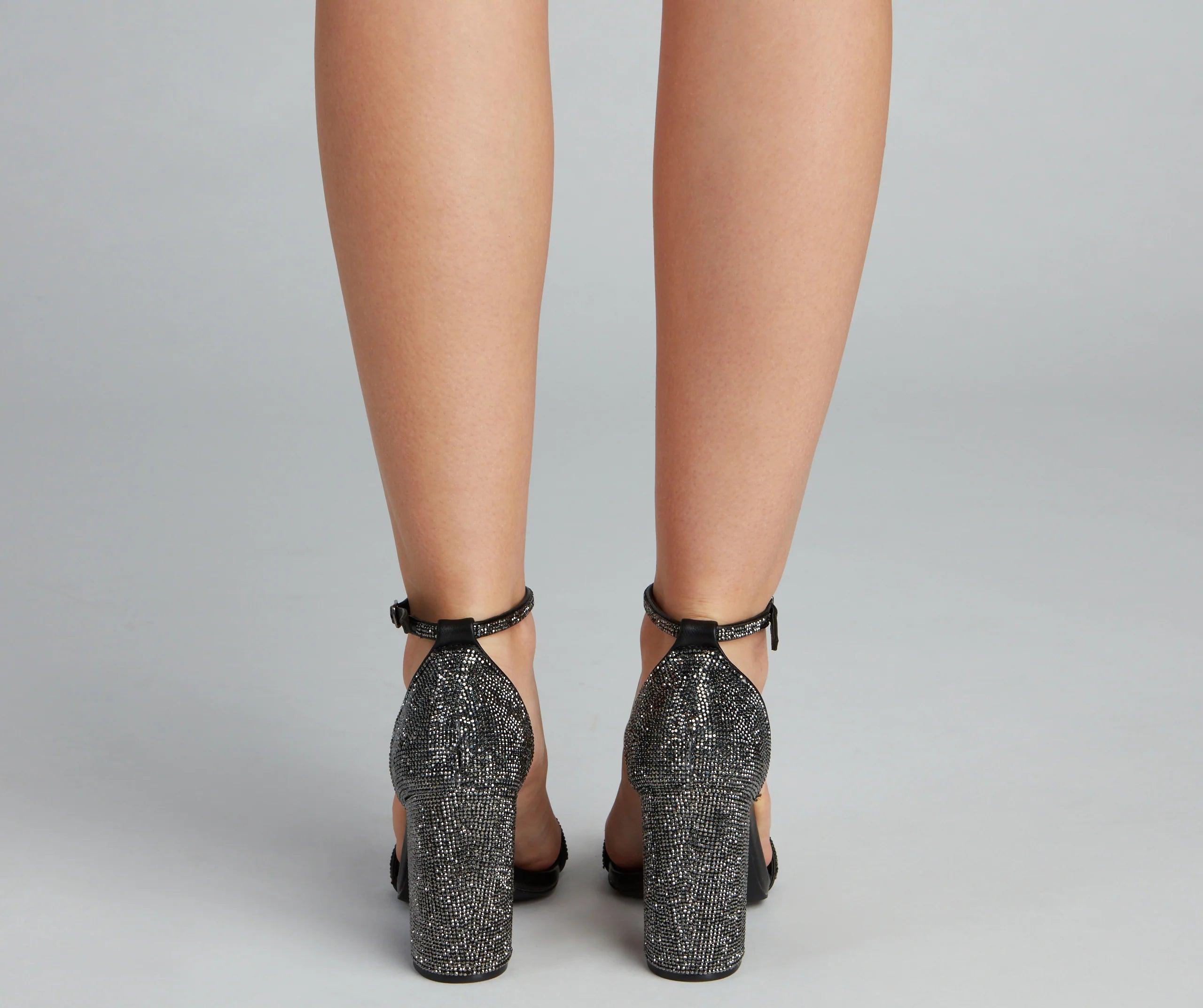 All That Glitters Block Heels