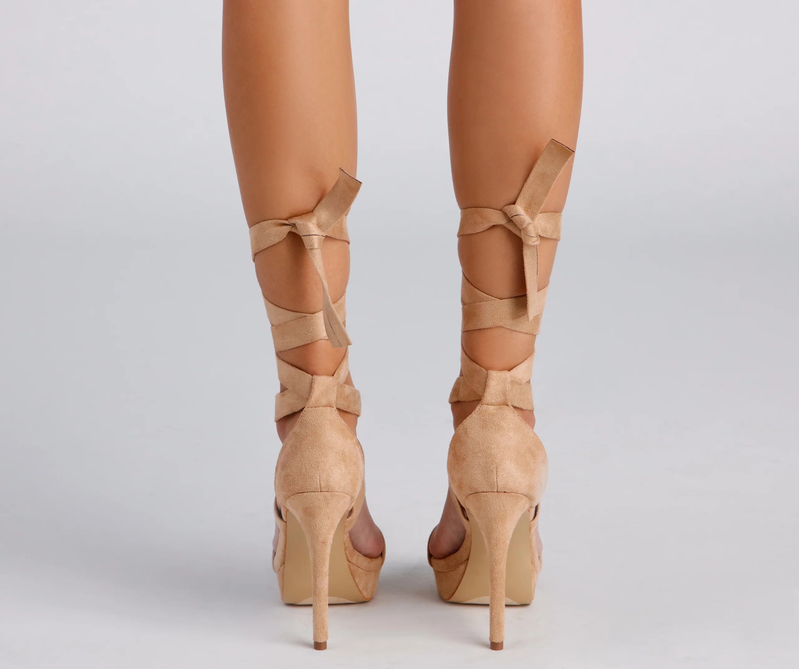 Feelin' Fab Lace-Up Platform Stilettos