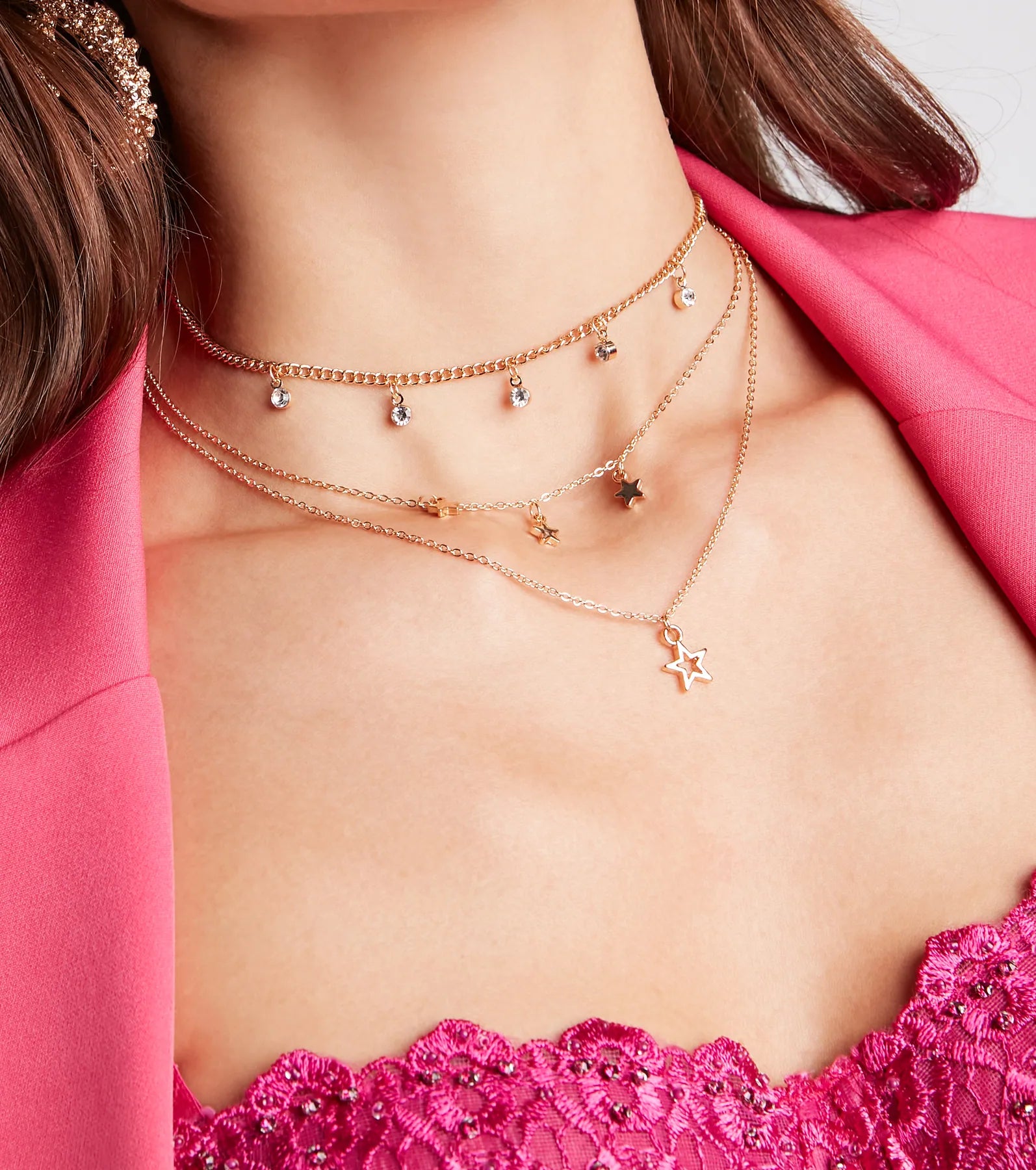 Among The Stars Layered Choker Necklace