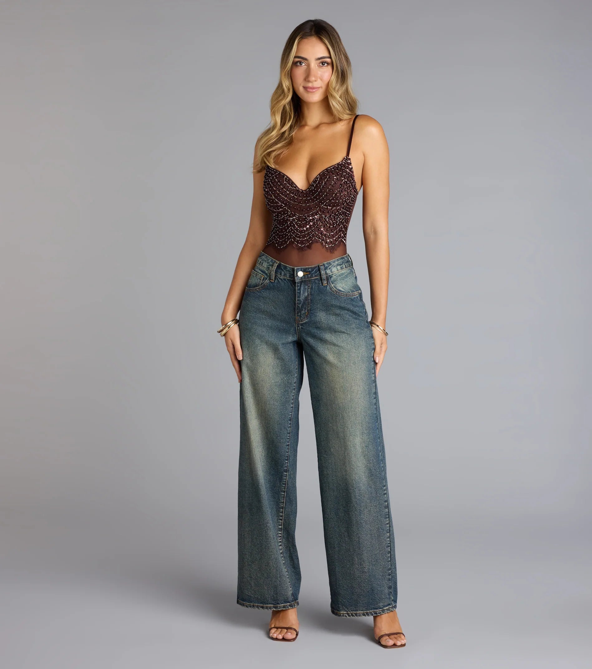 Twisted Angel Embroidered Bodysuit