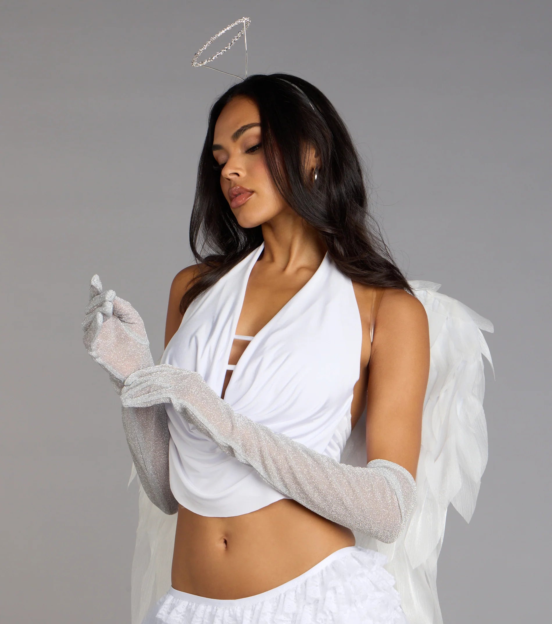 Sultry Sweet Cowl Neck Crop Top