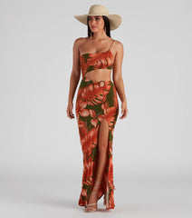 Paradise Ready One-Shoulder Maxi Dress