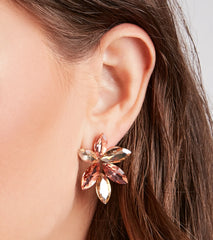 Divine Shine Bejeweled Stud Earrings